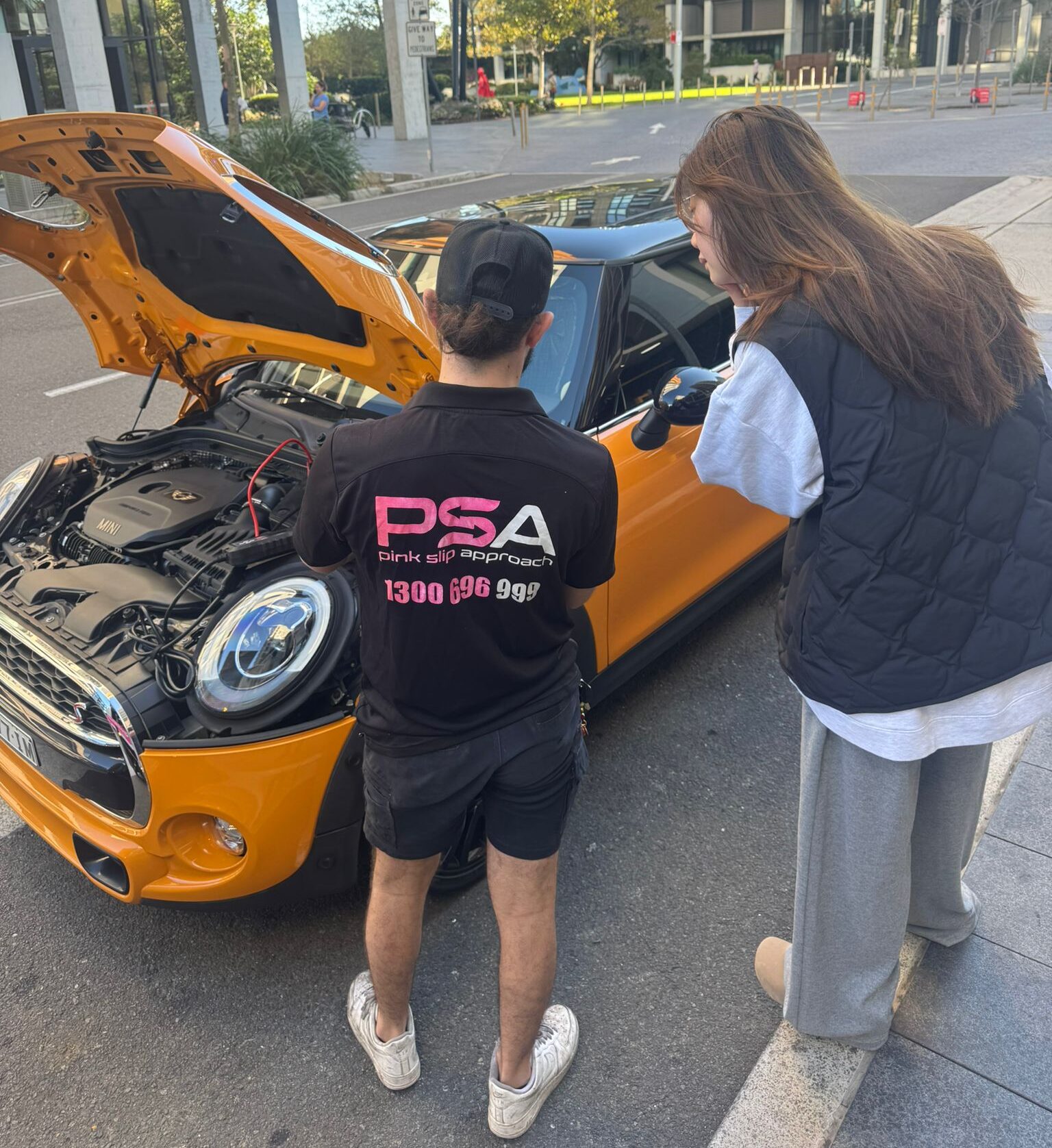 Pink Slip Approach team on site in Sydney